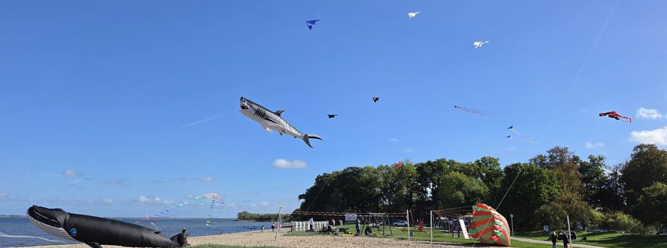 Buntes Drachenfest am Zierower Strand
