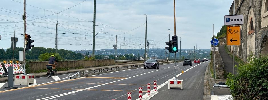 Monatelange Sperrung: Rheinradweg in Koblenz bis Ende 2026 dicht