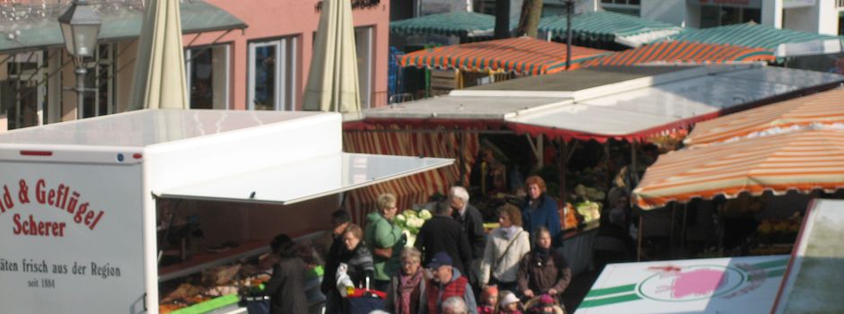 Verlegung des Wochenmarktes in KW 40