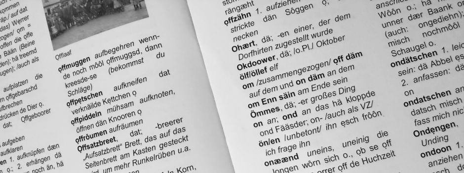 „Stänebächer platt“ Buchstabe O