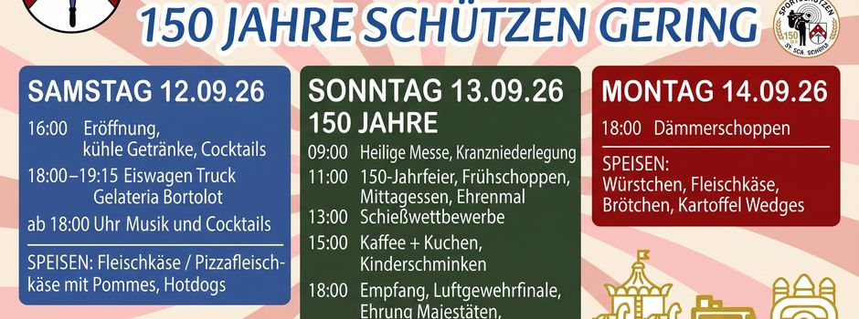 🎡Gering feiert Kirmes und 150 Jahre Schützenverein 🥳