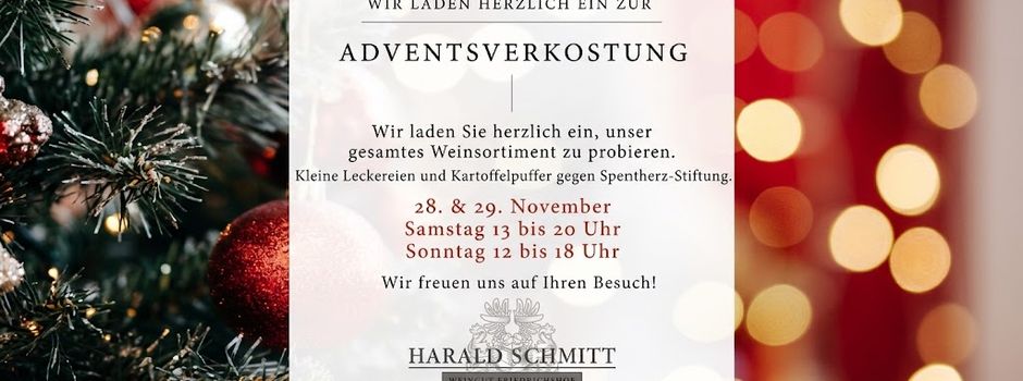 Weingenuss für den guten Zweck: Adventsverkostung im Weingut Friedrichshof