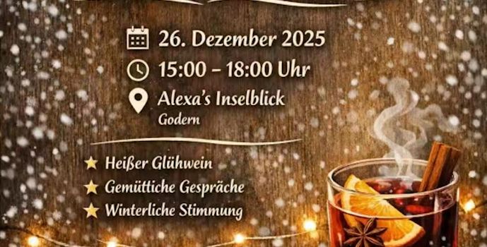 Gemütliches Glühwein-Treffen am Strand