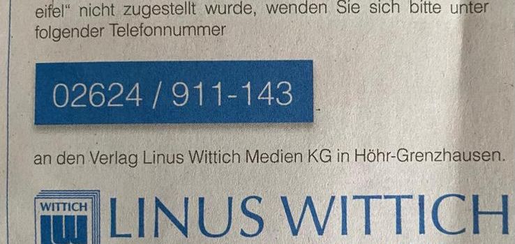 Mitteilungsblatt nicht erhalten?