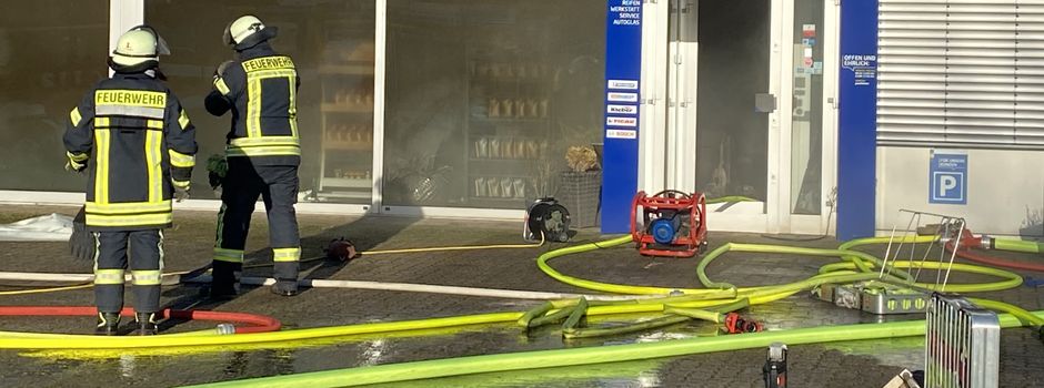 Großeinsatz im Gewerbegebiet Almhöhe
