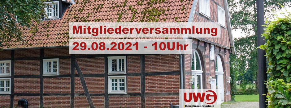 Einladung zur Mitgliederversammlung 2021 der UWG