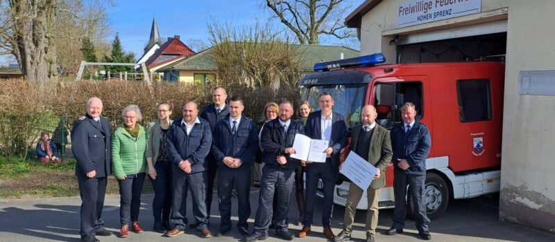 Fördermittelbescheide Neubau Feuerwehr