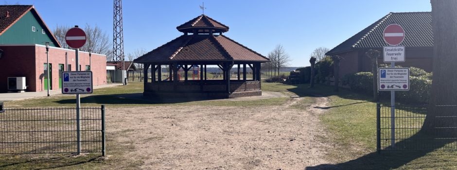 Parkplatz für Einsatzkräfte der Feuerwehr