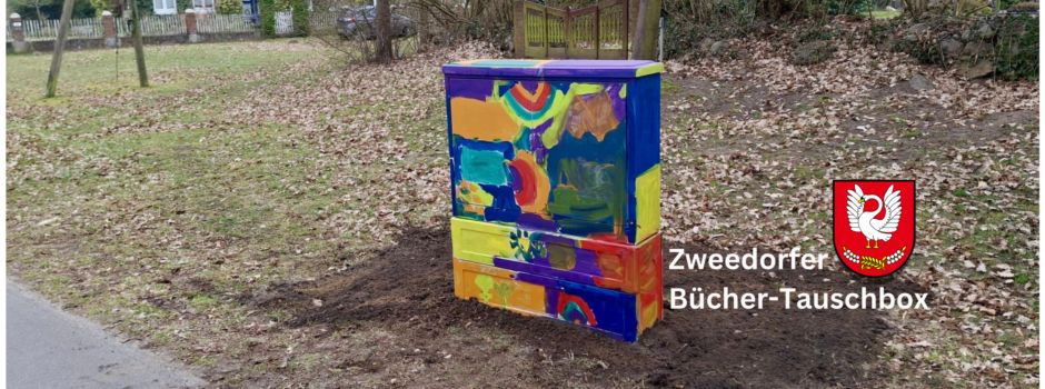 Ein Schrank für den Tausch von Büchern