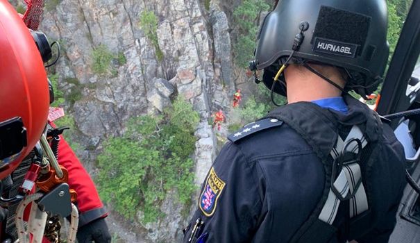 Nach Sturz: Wiesbadener Höhenretter bergen schwer verletzte Frau