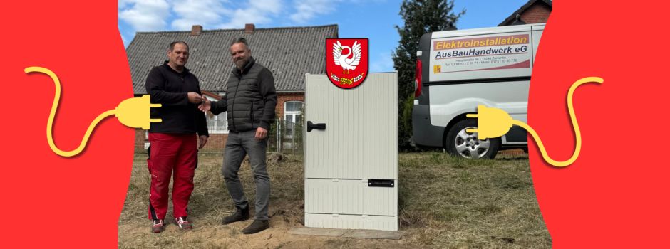 Stromanschluss Zweedorfer Sport- und Festplatz fertig gestellt