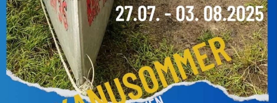 25. Kanusommer für Jugendliche auf der Müritz