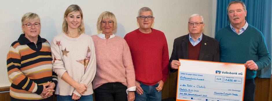 Männergesangverein Eintracht Clarholz spendet 1.600 EUR an die Clarholzer Tafel