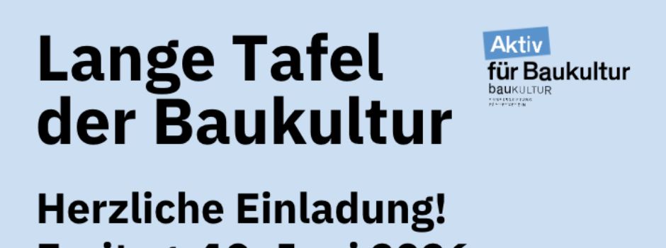 Lange Tafel der Baukultur in Ilbenstadt