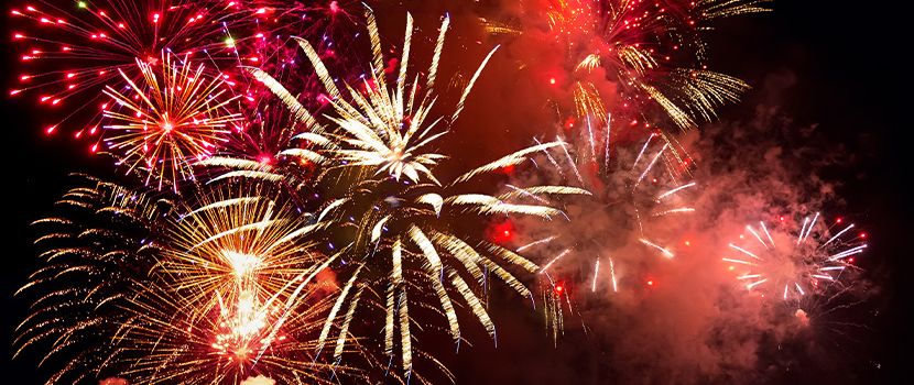 Silvesterhöhenfeuerwerk der Gemeinde am 1. Januar 2024 ab ca. 0.15 Uhr