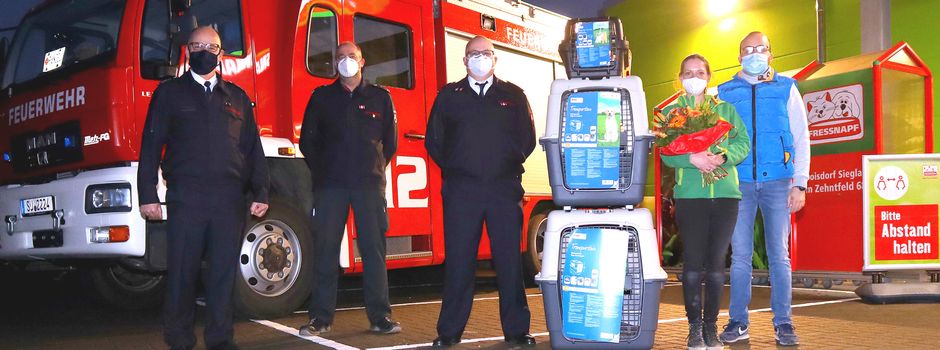 Niederkasseler Feuerwehr rettete verletzten Schwan