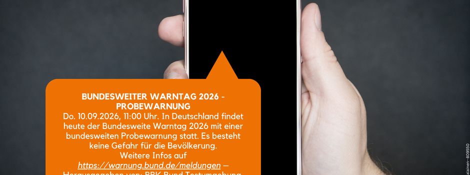 Bundesweiter Warntag am 10. September 2026