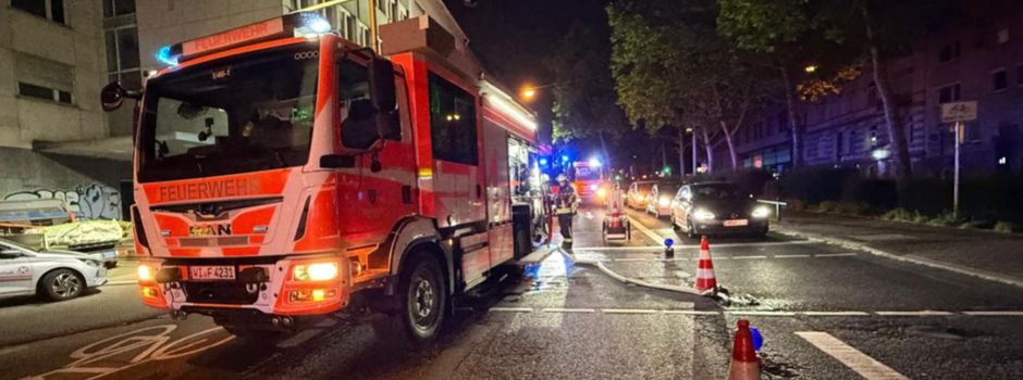 Großeinsatz der Feuerwehr Wiesbaden am Bismarckring