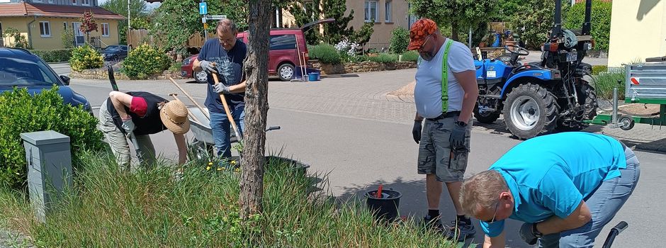 Arbeitseinsatz in der Ludwigstraße