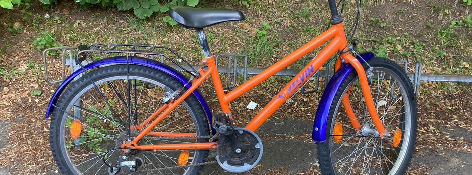 Unbekanntes Kinderfahrrad am Illschwanger Freibad