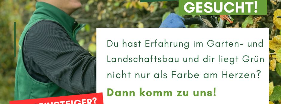 Zumbusch Garten- und Landschaftsbau sucht ab sofort einen Allrounder (m/w/d) in der Grünpflege