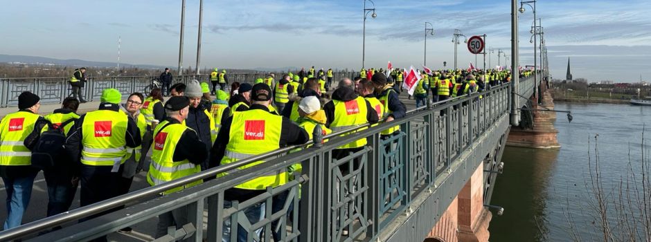 Demo in Mainz: Sperrung auf Theodor-Heuss-Brücke angekündigt