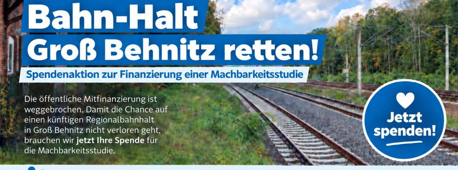 Bahn-Halt Groß Behnitz – auch für Päwesin interessant