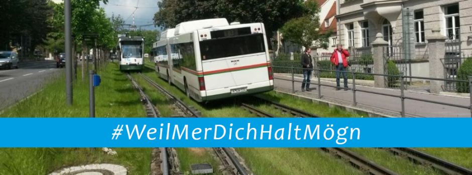 So könnte die BVG-Kampagne aussehen, wenn sie in Augsburg spielen würde