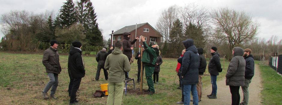 Pomologe zeigt die Kunst des Obstbaumschnittes