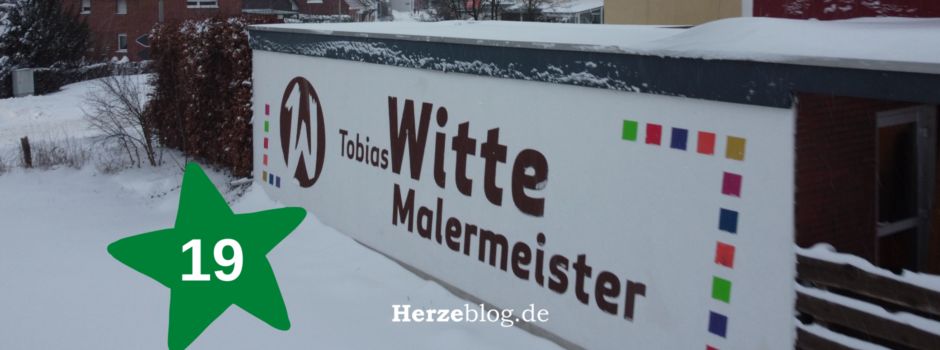 Adventskalender Tag - 19 - Malermeister Tobias Witte
