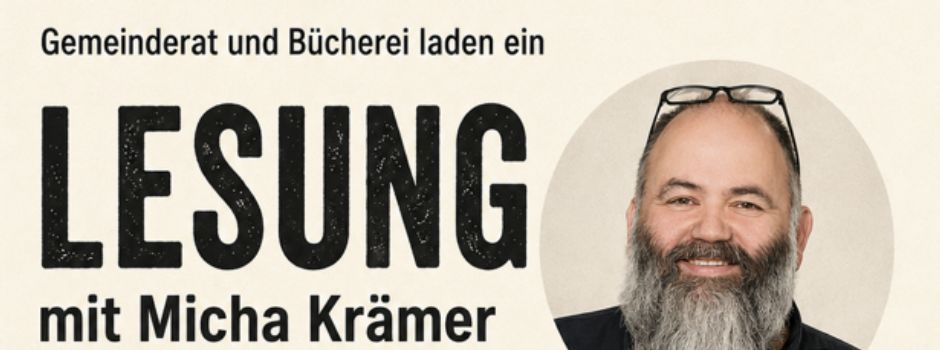 Lesung mit Micha Krämer