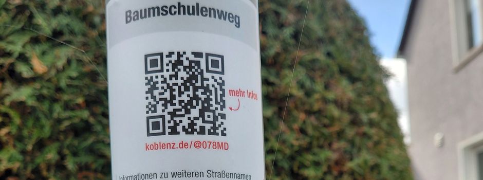 Koblenz: QR-Codes erklären Straßennamen in den Stadtteilen Arenberg, Immendorf und Rübenach