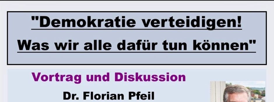 Diskussionsabend: "Demokratie verteidigen! Was wir alle dafür tun können"