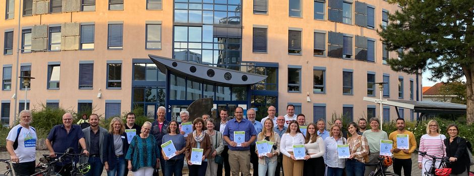 Radeln fürs Klima: Auszeichnung für Teilnehmende des kreisweiten Stadtradelns