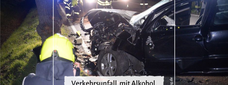 Verkehrsunfall mit Alkohol, ohne Führerschein