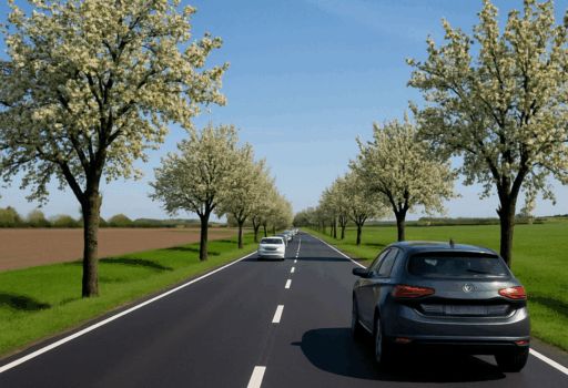 Baustellenende zwischen Altendiez und Hirschberg