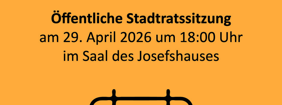 Sitzung des Stadtrates am 29. April 2026
