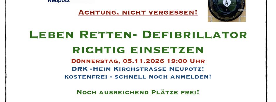 Leben Retten >> Defibrillator richtig einsetzen