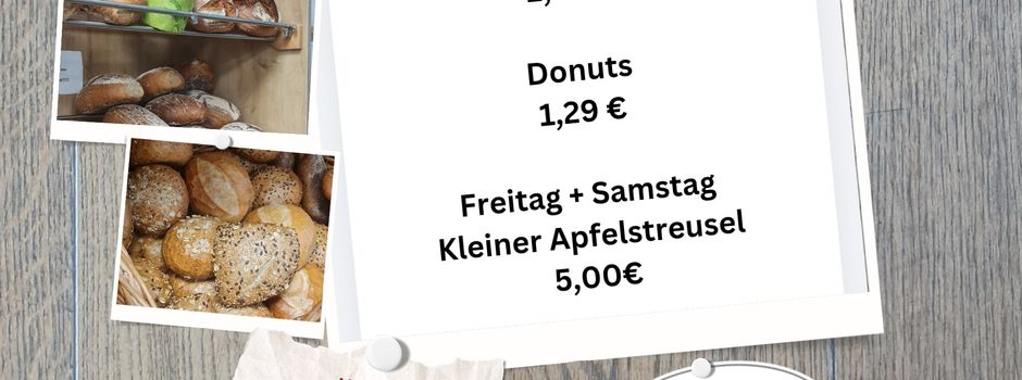 Backwarenangebote im Dorfladen Mandern 