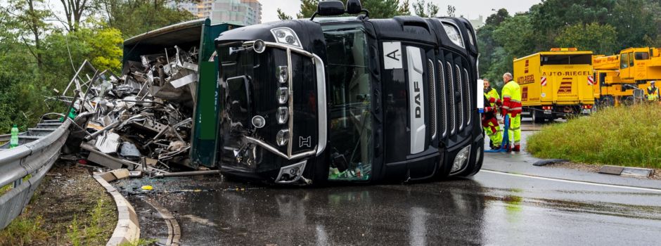 Drei Stunden Sperrung nach Unfall bei A643 in Mainz