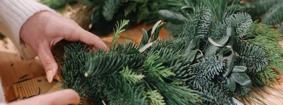 Adventskranzbinden mit der Kolpingfamilie Herzebrock