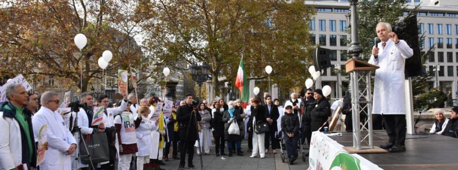 Kundgebung für Iran: Trabert und Dreyer sprechen vor Landtag