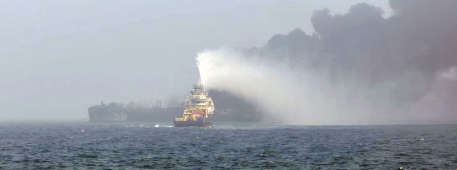 «Feuerball»: Tanker vor britischer Küste in Brand
