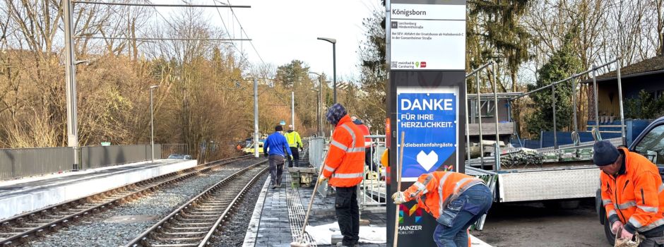 Umbau von Mainzer Straßenbahnlinie abgeschlossen