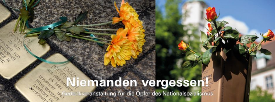 In Erinnerung an die Opfer des Nationalsozialismus