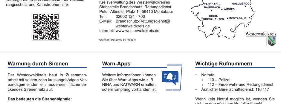 Flyer "Katastrophenschutz im Westerwaldkreis"