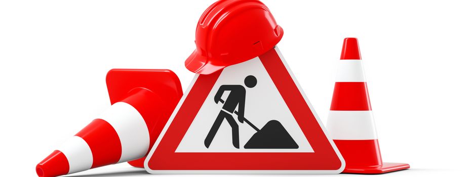 Wasserrohrbruch in der Bahnhofstraße