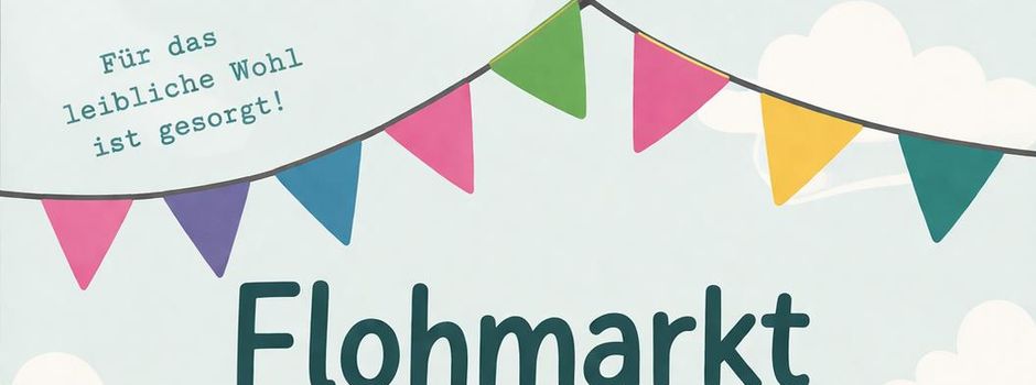 Flohmarkt auf dem Schulhof der Mittelpunktschule Calden