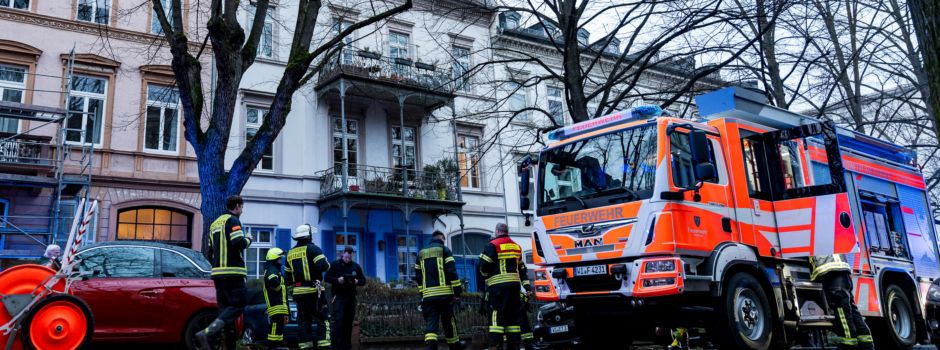 Feuerwehr rettet mehrere Tiere aus brennender Wohnung in Wiesbaden