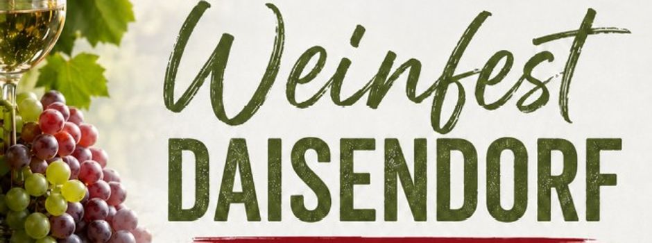 Weinfest Daisendorf 14. und 15. August 2026